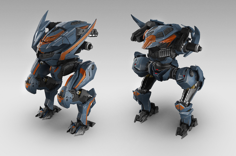 war robot concept art